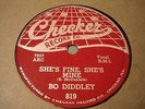 BO DIDDLEY She's Fine, She's Mine / Diddley Daddy CHECKER 819