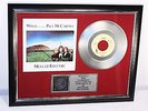 Wings, Mull Of Kintyre, mit Cover, Platin Record, Schallplatte, Award
