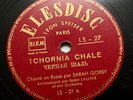 SARAH GORBY Tchornia chale Katioucha russian rare french ELESDISC LS-27 78 rpm