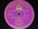 PIANO 78 rpm RECORD Parlophon EMIL VON SAUER Estudio CHOPIN Musical Box X-RARE