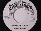 BILLY BLAND: Doing The Mule / Farmer In The Dell 45 (dj) rare Soul