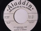 MARVIN & JOHNNY: It's Christmas Time / Valley Of Love 45 (dj) rare Blues & R&B