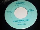 THE RIVIERAS California Sun / H B Goose Step RIVIERA 1401 RARE SURF ROCK 45
