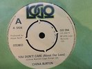 RARE MODERN SOUL  china burton 'you dont care about our love' uk