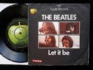 THE BEATLES Let It Be 45 / PS Danish  1st Pressing '70 Rare Apple R 5833 EX