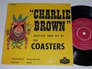 Mega rare The Coasters EP Charlie Brown RE 5055 Red London label Sweden Exc/Exc