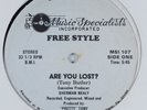 FREE STYLE Are You Lost? MUSIC SPECIALISTS 12