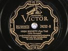78 RPM --  Louis Armstrong and His Orchestra, Victor 24232, E+