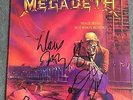 Megadeath Peace Sells Vinyl Record Signed Dave Mustaine David Ellefson UK PRESS