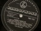 THE BEATLES PLEASE PLEASE ME DANISH LP 1963 BLACK & SILVER PARLOPHONE BOLD MONO