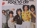 ROLLING STONES: Fool To Cry / Crazy Mama 45 (Germany, textured cover PS very sl