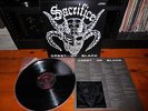 SACRIFICE CREST OF BACK JAPAN LP Japanese Early BLACK METAL w.Sticker complete