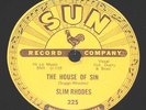 SUN 225 78 rpm  Slim Rhodes   