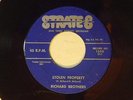 Richard Brothers blues 45 STOLEN PROPERTY / DRUNK DRIVER Strate 8 (fortune) VG-