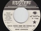 70s/Deep Soul 45 - Ernie Johnson - Disco Music Keep On Going On - Rowan VG++ mp3