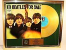 The Beatles, For Sale, mit Cover, Gold Record, goldene Schallplatte Award platin