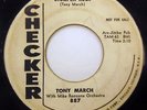 TONY MARCH 45 Stompen Rock / Cousin Rockin' Roll Blues CHECKER Promo WL #BB818
