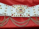 ELVIS STYLE ALOHA EAGLE AND STAR BELT WITH RUBY RED STONES  ONLY £87.50