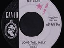 KINKS: Long Tall Sally / I Took My Baby Home 45 (dj, w/ company sleeve, promo s