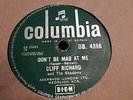 CLIFF RICHARD DON'T BE MAD AT ME & A VOICE IN THE WILDERNESS COLUMBIA DB4398