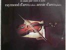 RAYMOND ANNIE D'ARCO VIOLIN PIANO BRAHMS 1st FRENCH 2 LP STEREO SFP CHARLIN NM
