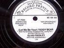 ELVIS PRESLEY 78 TEDDY BEAR WHITE LABEL PROMO RCA 7000