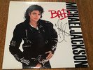 MICHAEL JACKSON:Bad.RARE Original US PROMO LP gatefold  HAND SIGNED/AUTOGRAPHED