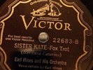 HOT  JAZZ : EARL HINES Or Victor 22683 E++ SISTER KATE (super George Mitchell)