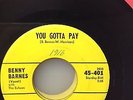 BENNY BARNES YOU GOTTA PAY  STARDAY ORIGINAL RARE ROCKABILLY 45