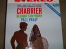CHABRIER DETROIT SYMPHONY PAUL PARAY LP MERCURY LIVING PRESENCE SR90212 NRMT/MT