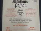 MENGELBERG / BACH Matthaus passion  / PHILIPS minigroove