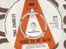 Elton John TINA CHARLES good to be alive 7” 45 original 1969 UK CBS DJ NEAR MINT