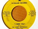EARLY RATIONALS - I NEED YOU b/w GET THE PICTURE - A-SQUARE 45 - KINKS COVER