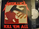 VG+ Silver Metallica Kill Em All Megaforce MRI 069 LP VPI Cleaned STERLING