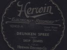 78 RPM RARE BLUES VOCAL GUITAR BY SKIP JAMES ON HERWIN 92403 MUST SEE / E+NM