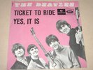 BEATLES - TICKET TO RIDE - 45 DANISH 1965 PS - LISTEN PARLOPHONE R 5265