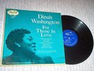 DINAH WASHINGTON, 50s JAZZ VOCAL LP, FOR THOSE IN LOVE, EMARCY LABEL