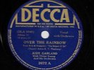 JUDY GARLAND     OVER THE RAINBOW    CLASSIC     RARE 78