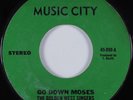 Black Gospel 45 GOLDEN WEST SINGERS Go Down Moses MUSIC CITY HEAR