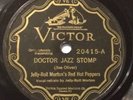 JELLY ROLL MORTON RED HOT PEPPERS - DIXIELAND JUG BLOWERS ON VICTOR 20415