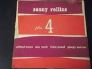 SONNY ROLLINS PLUS 4 LP RECORD PRESTIGE PRLP 7038 DG RVG