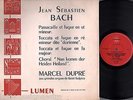 MARCEL DUPRE bach toccata FRENCH LUMEN LD 3.106 LP