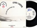 80s Pop CYNDI LAUPER my first night / true colors UK Poster Bag 7