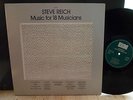 LP Steve Reich ?– Music For 18 Musicians : ECM Records vinyl