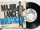 Rare Northern Soul 45: MAJOR LANCE “Investigate” on Okeh (Hear) WLP with PS