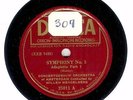 US RED DECCA: MENGELBERG CONDUCTS ADAGIO FROM MAHLER FIFTH SYMPHONY  (1926)