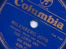 TED LEWIS, Milenberg Joys & Tin Roof Blues, HOT JAZZ, BLUE WAX Columbia 439 D 