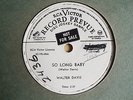 WALTER DAVIS-So long baby/What may your trouble be - RCA VICTOR 20-5168 BLUES