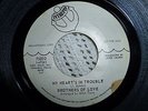 FUNK / SOUL PROMO 45 BROTHERS OF LOVE my heart's in trouble INTREPID 1970