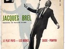 Jacques Brel - Rare 45 T EP Portugal Le plat pays